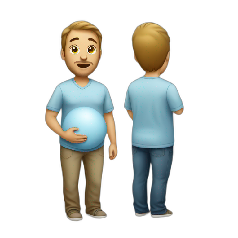 Pregnant man tone 5 emoji