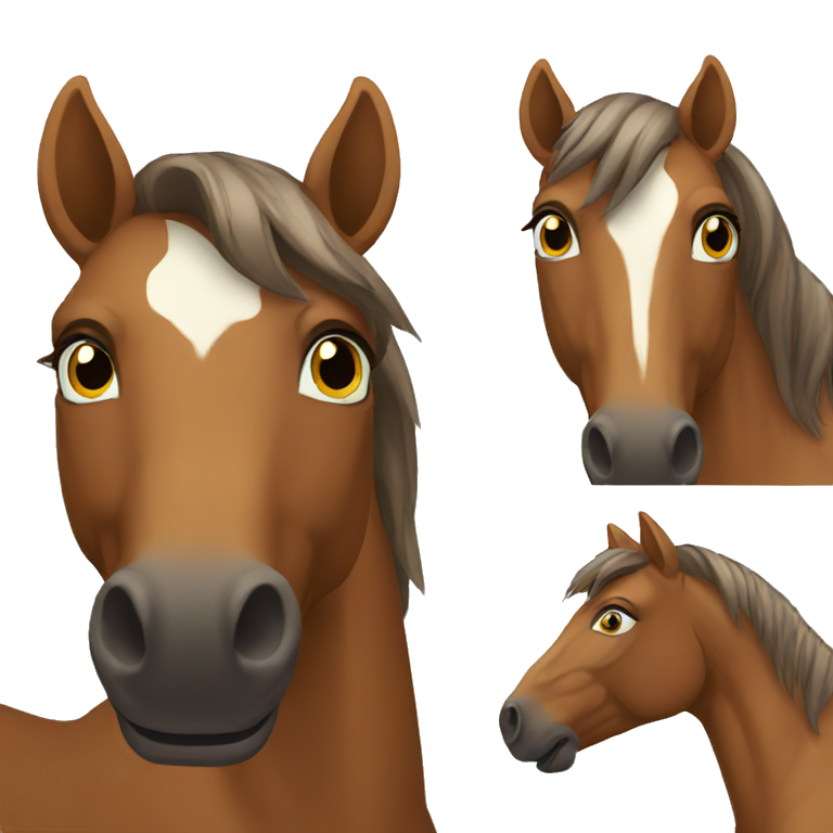 brown horse emoji