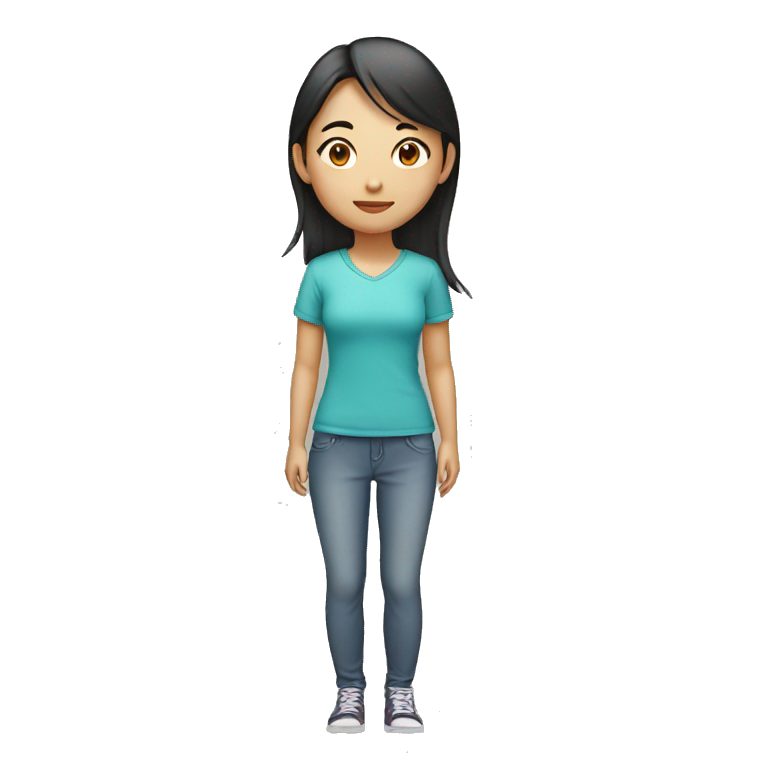  asian girl standing emoji