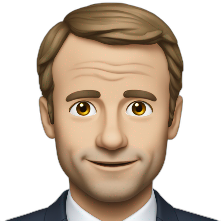 Macron qui fait un doigt d’honneur emoji