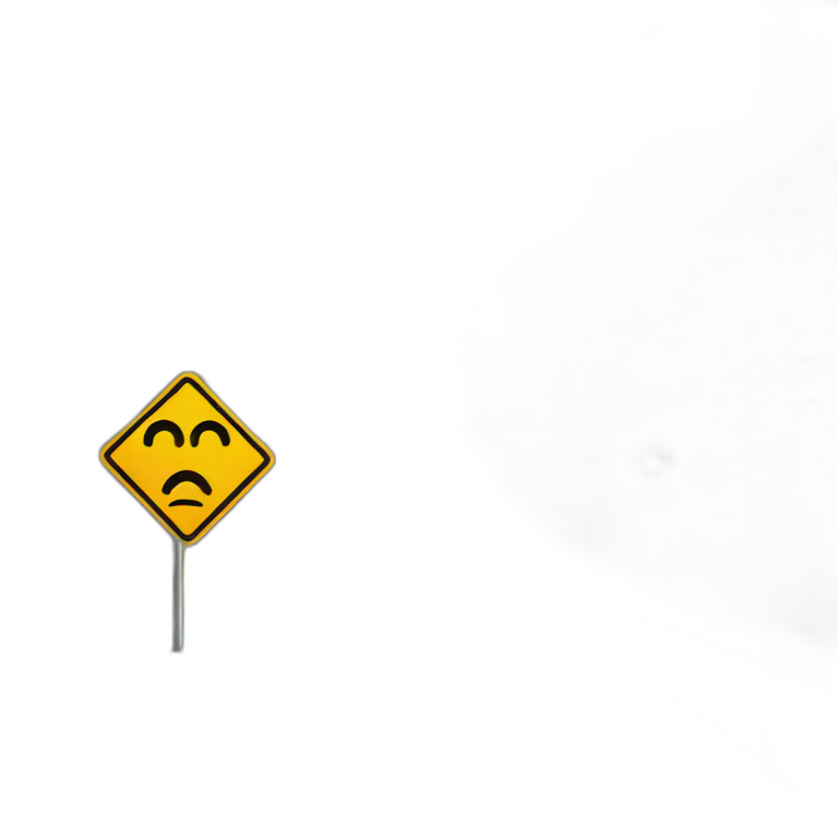 Merge Road sign emoji