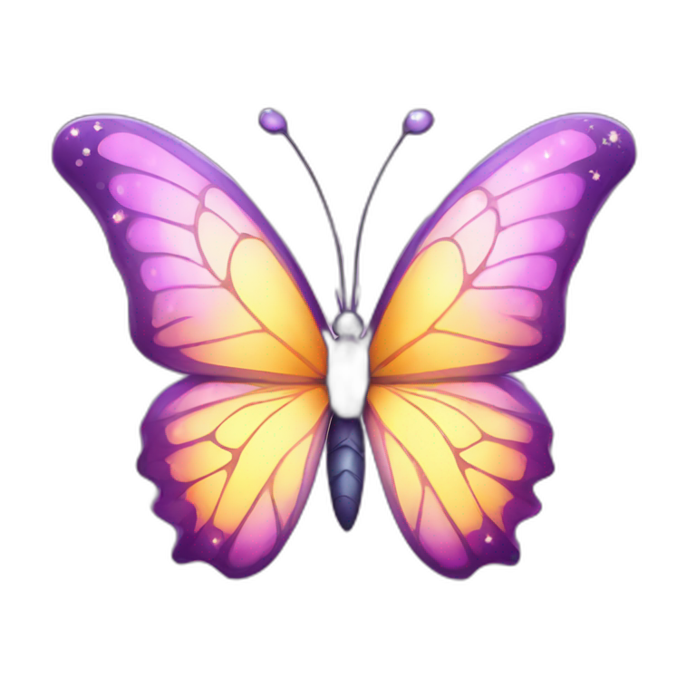 sparkling butterfly emoji