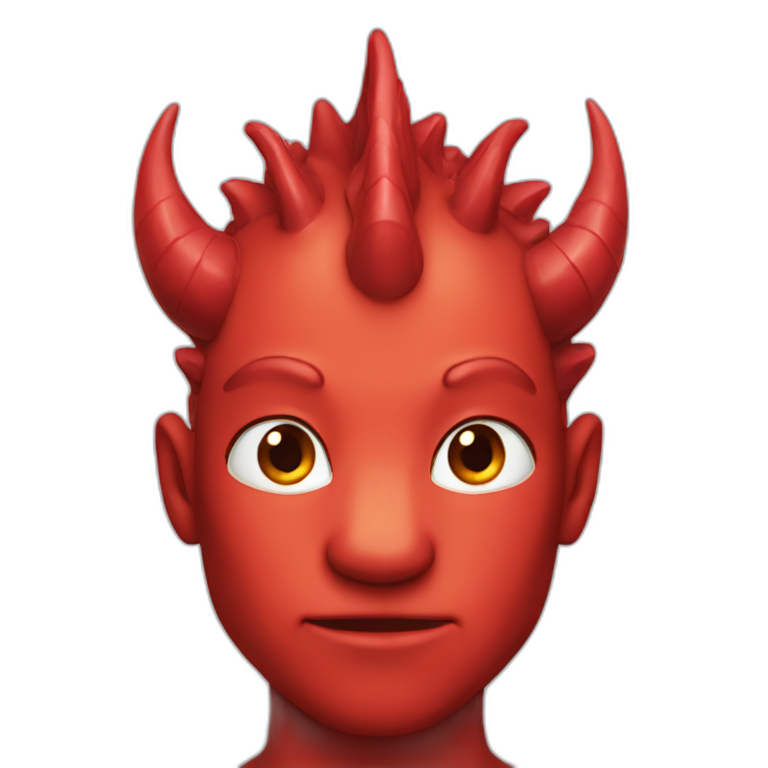 head Red dragon people emoji