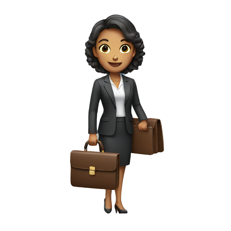 woman holding briefcase emoji