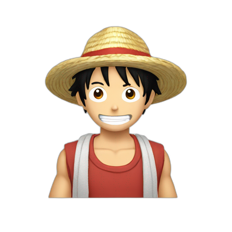 Luffy emoji style emoji