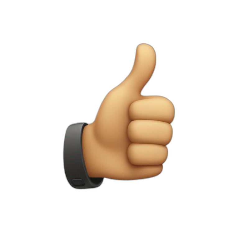 Thumbs up in 4k emoji