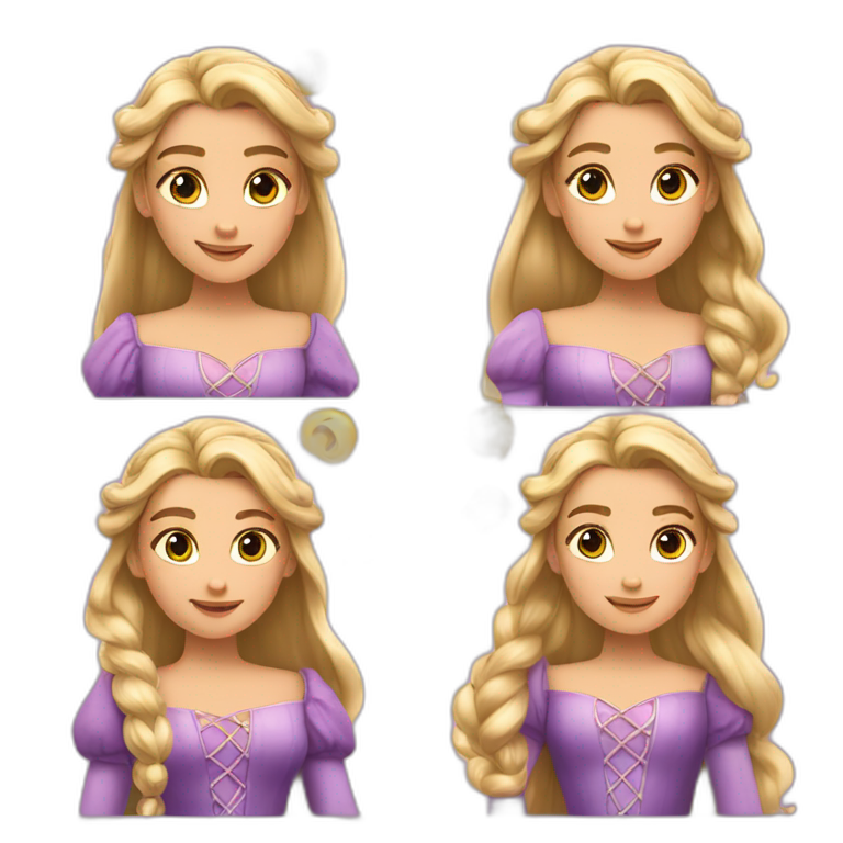 Princesse raiponce emoji