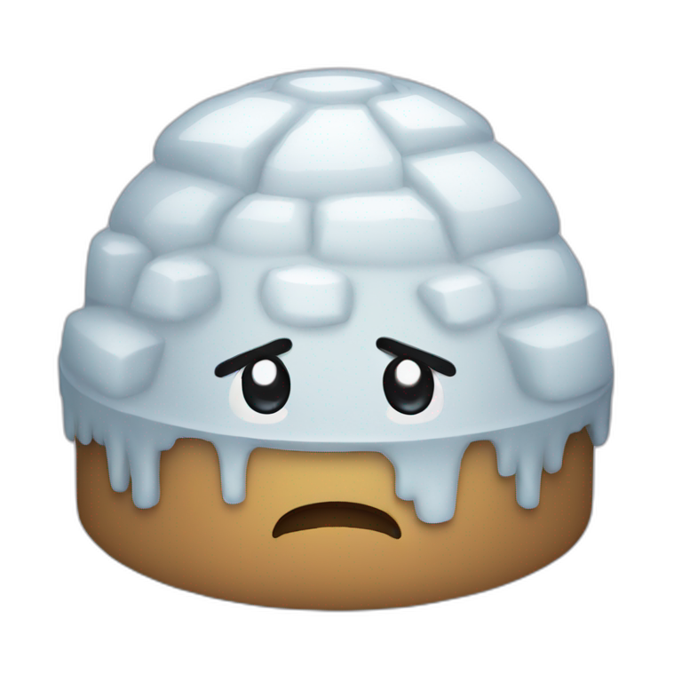 igloo tired face emoji