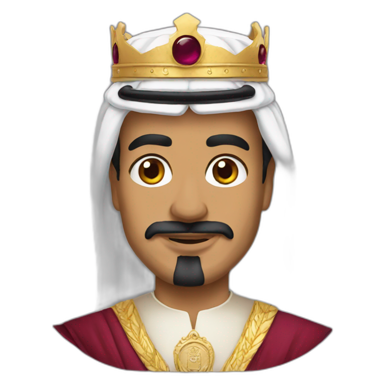 king of qatar emoji