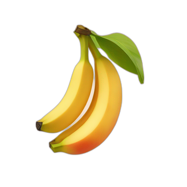 banana in a peach emoji