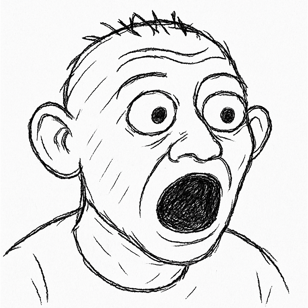 Wojak meme face, smiling with hope, simple line art meme | AI Emoji  Generator