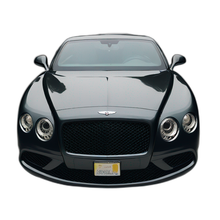 Bentley car black emoji