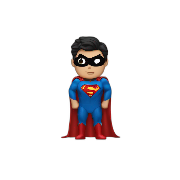 Superman black suit emoji