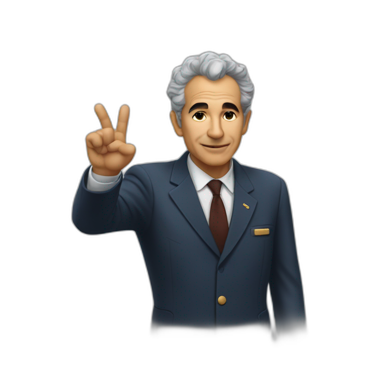 Aldo Moro doing the « ok » gesture emoji