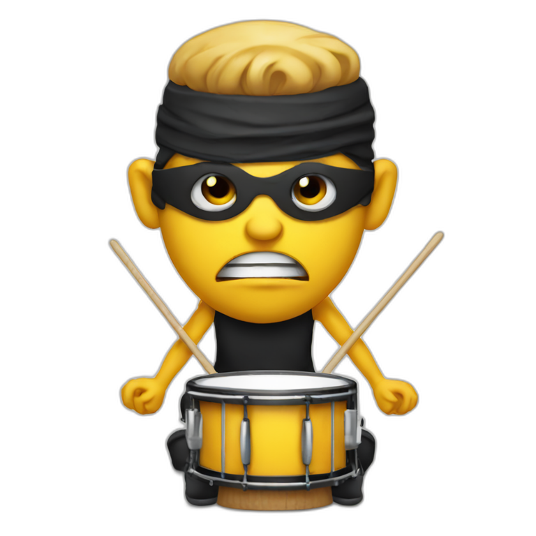 One eyed cyclops drummer emoji