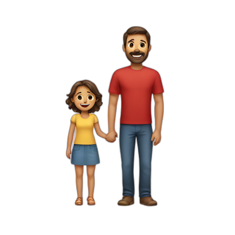 A family with two kids from Spain emoji