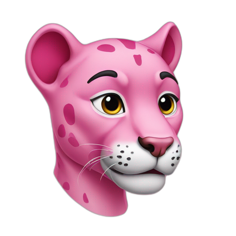 Pink panther emoji