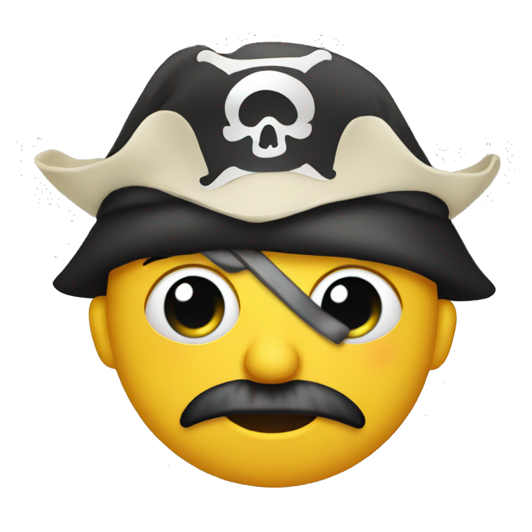 One eyed pirate emoji