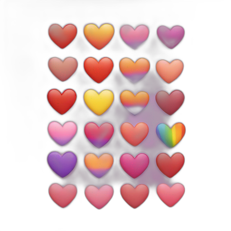 Lgbt heart emoji