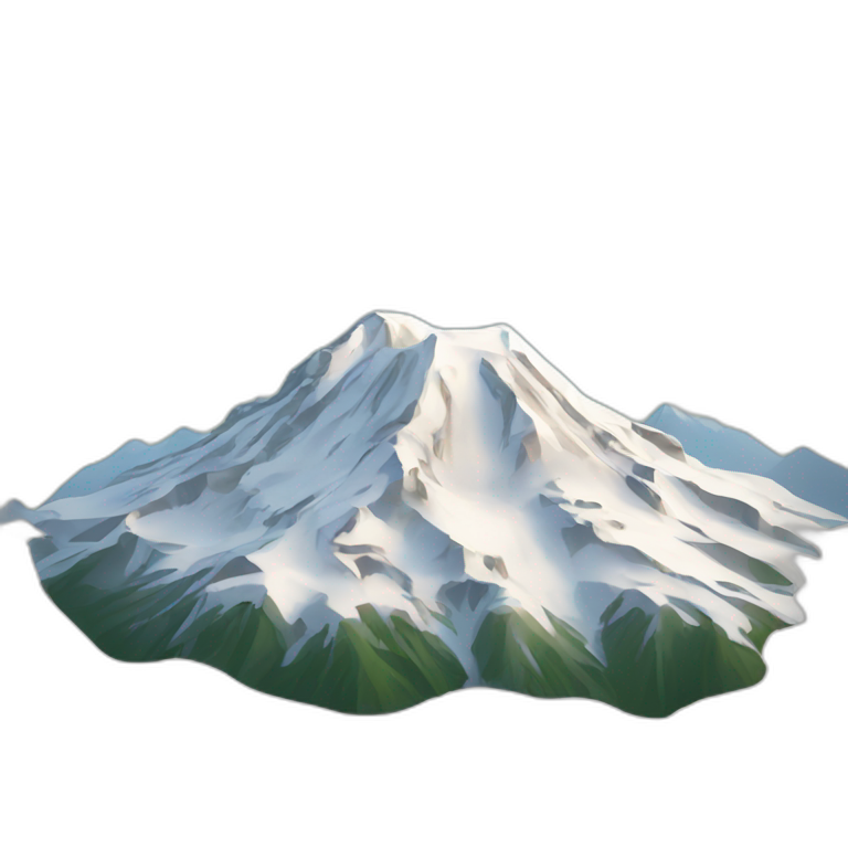Snowy-mountain-mt-mount-rainier emoji