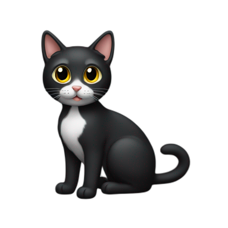 no-tail-black-cat-body emoji