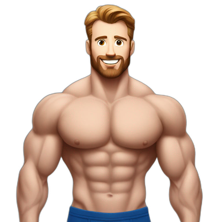 Chris Evans Bodybuilder giant emoji