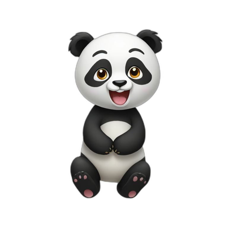 happy animal panda emoji