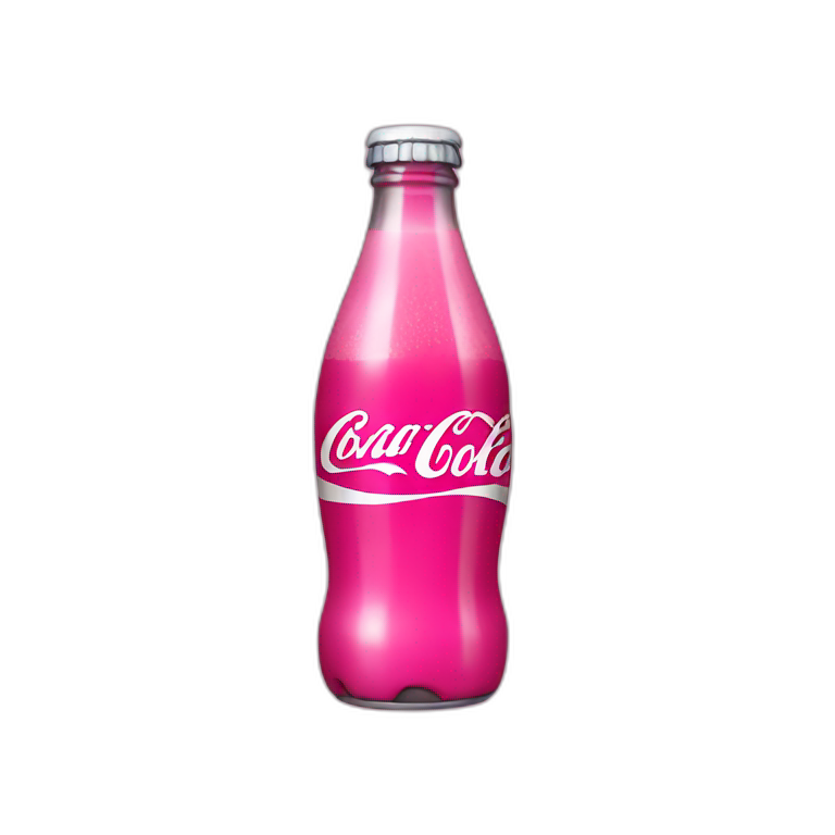 pink coke bottle emoji