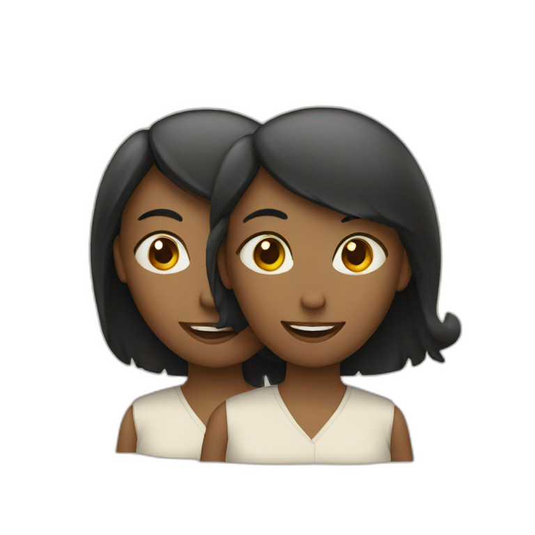 two women talking emoji