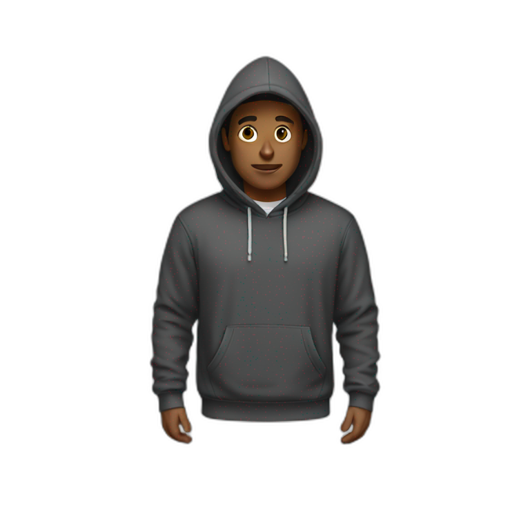 guy with hoodie  emoji