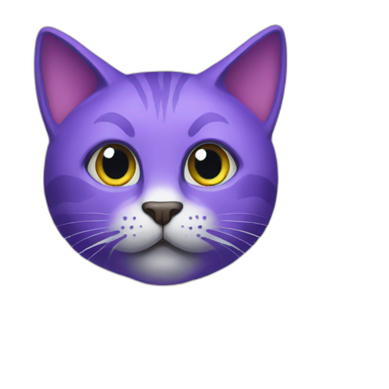 PURPLE CAT  emoji