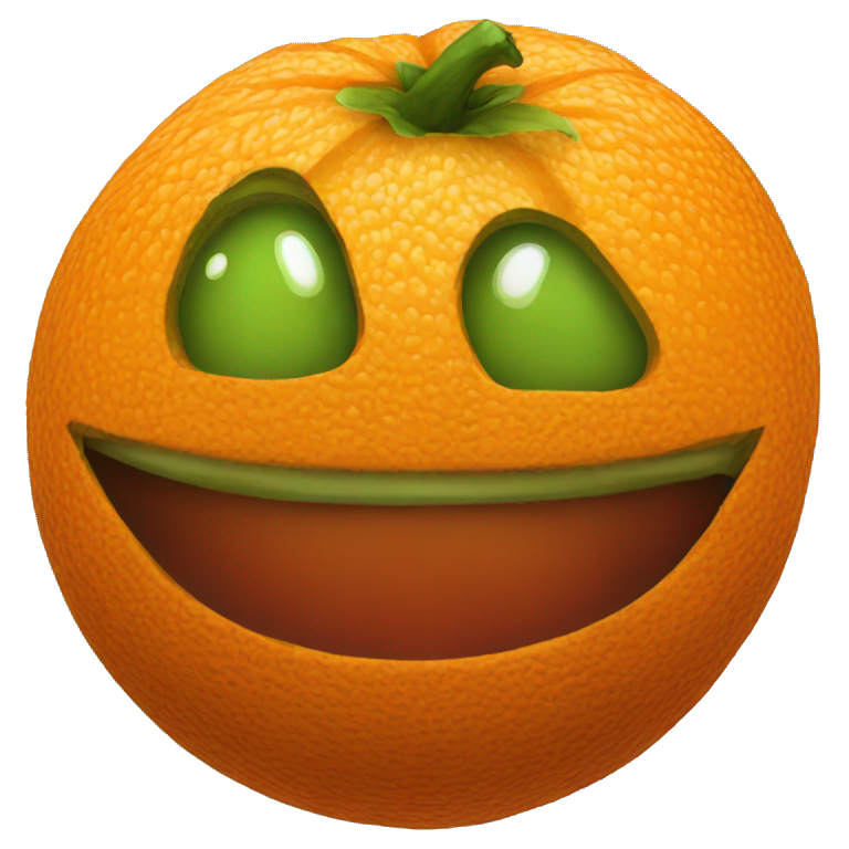 orange evil fruit emoji