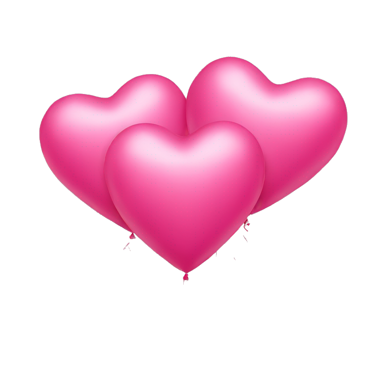 heart shaped balloons emoji