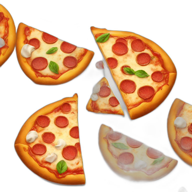 pizza blowing a kiss emoji