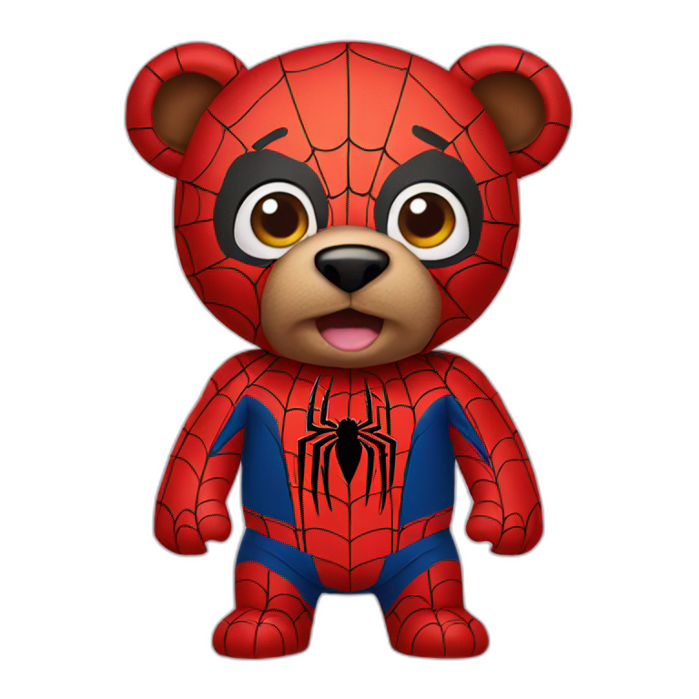 A spider man bear emoji