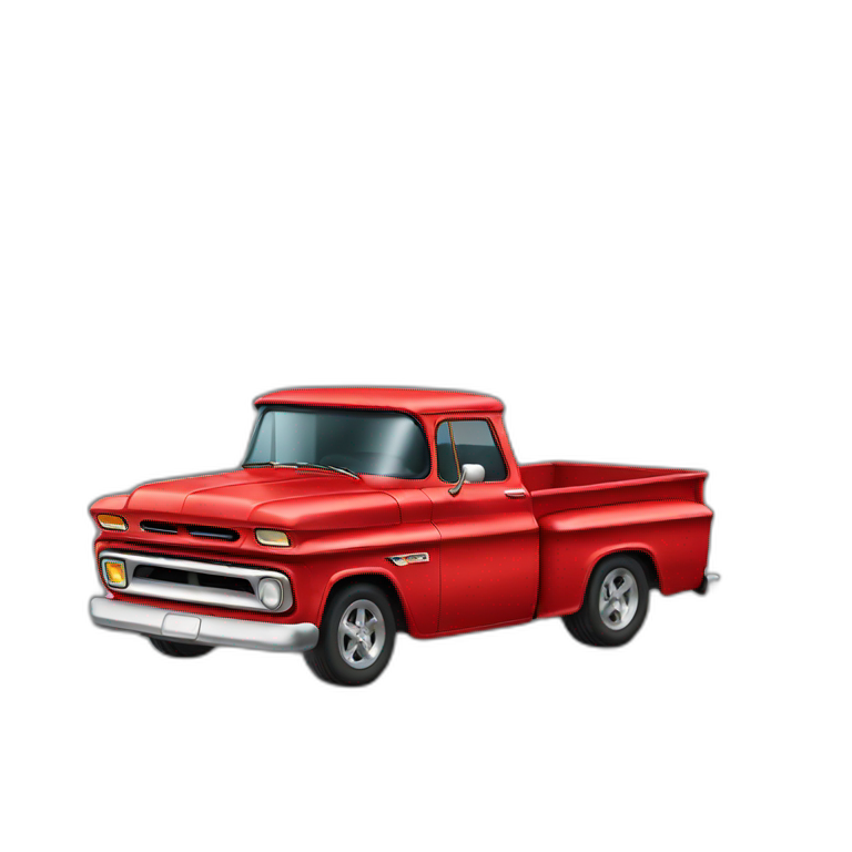 red chevy truck emoji
