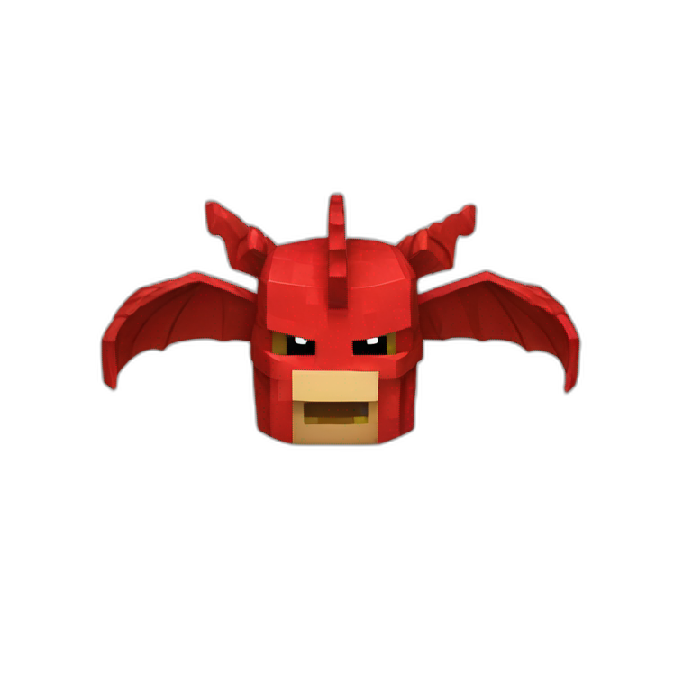head hat Red dragon epic Minecraft emoji