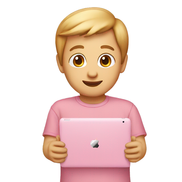 Light pink Apple iPad emoji