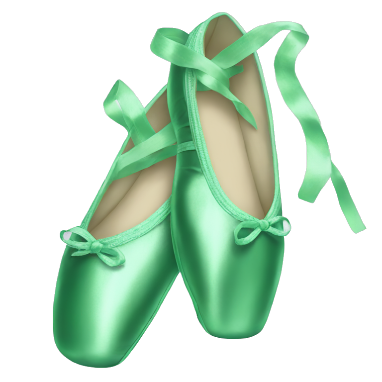 Green pointe shoes store