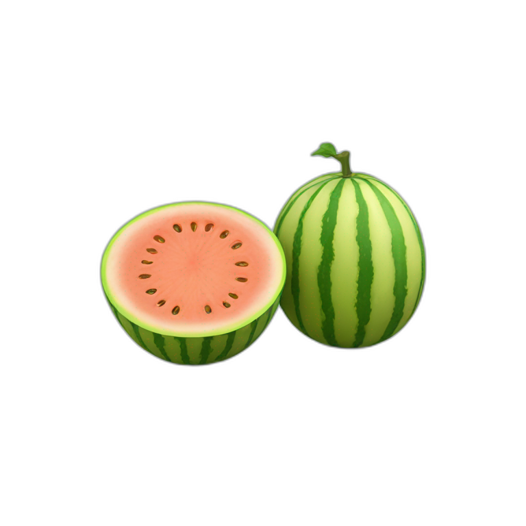 Two melons side by side emoji