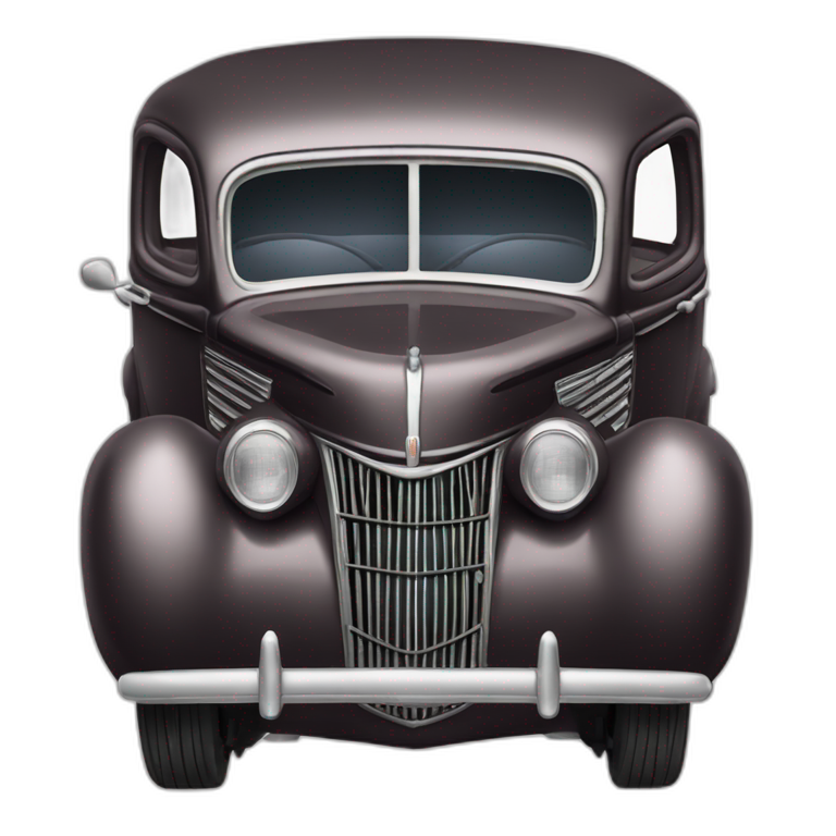 1937 Ford humpback cartoon emoji