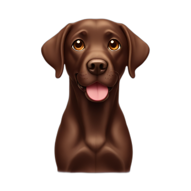 labrador chocolate emoji