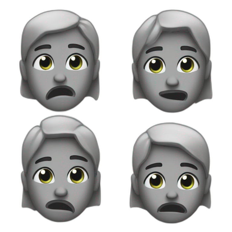 4 emotions happy sad neutral angry grey scale rappers emoji