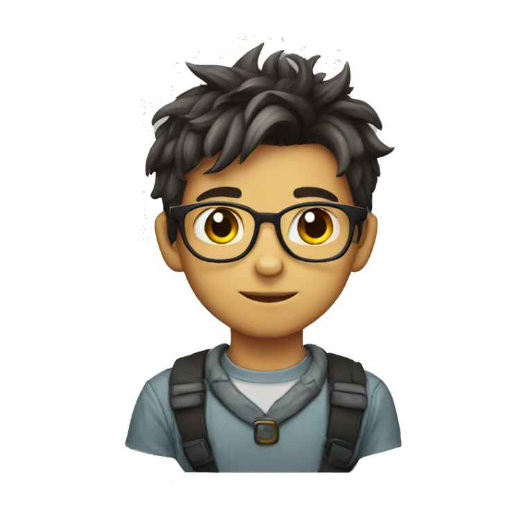 nerdy catboy emoji