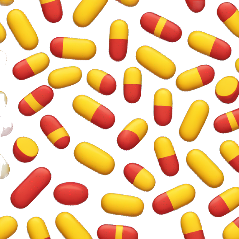 red and yellow pills emoji