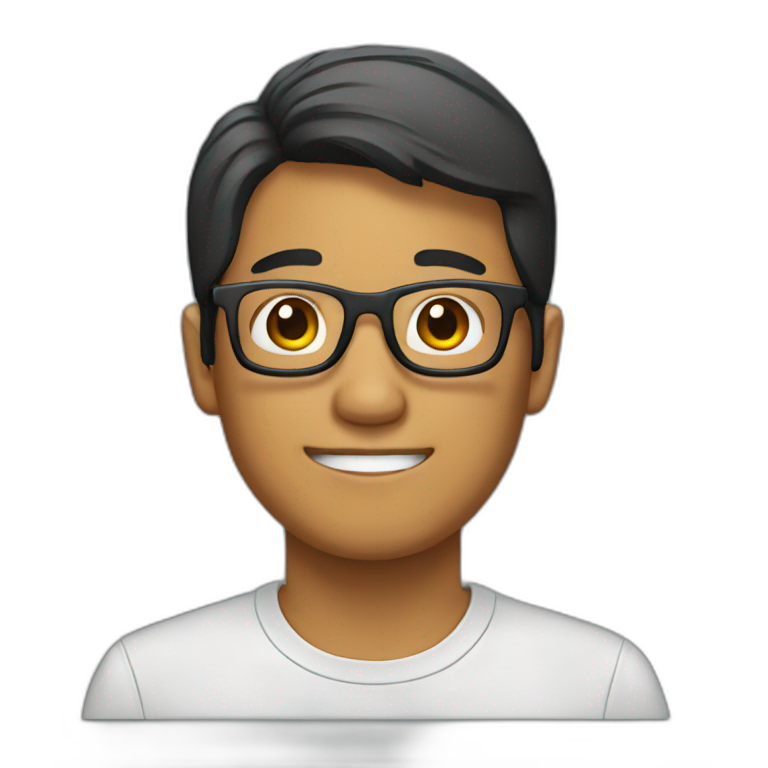 Filipino with glasses emoji