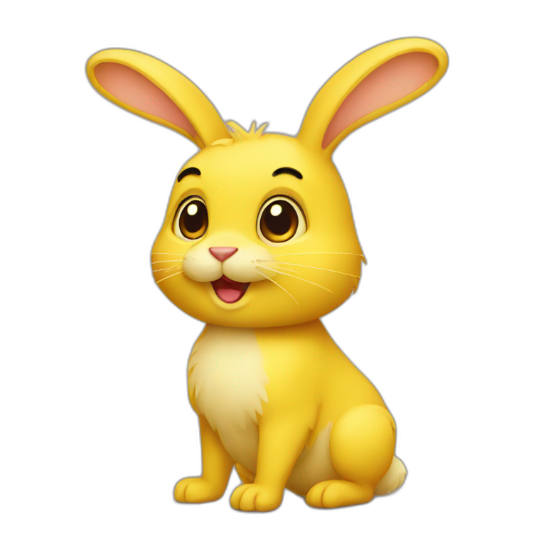 yellow rabbit emoji
