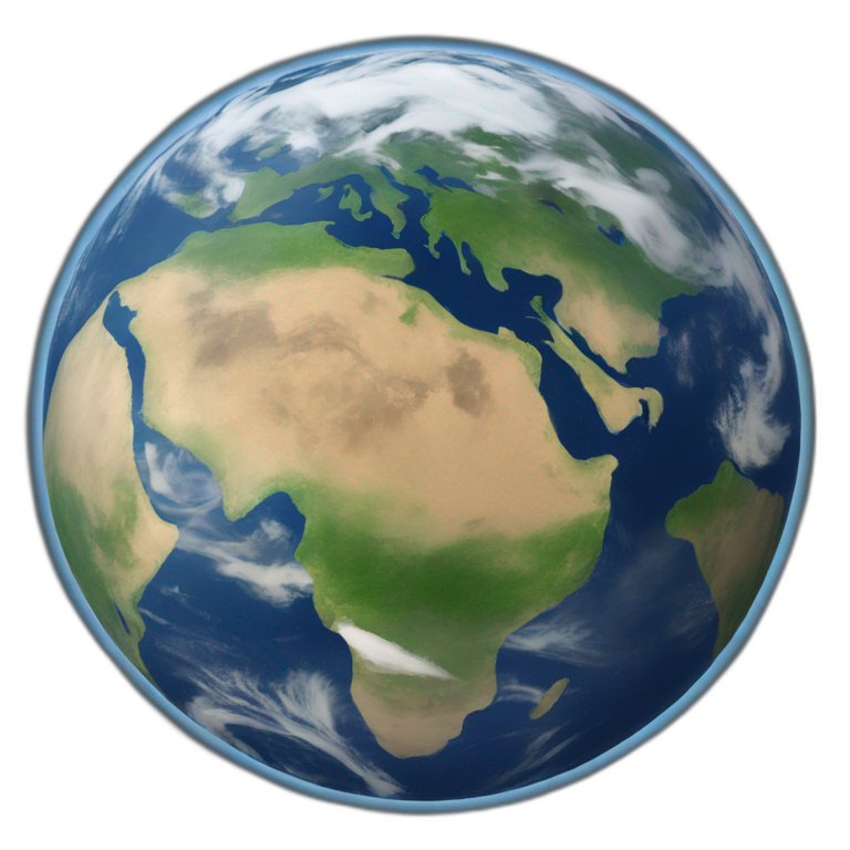 The Earth being flat  emoji