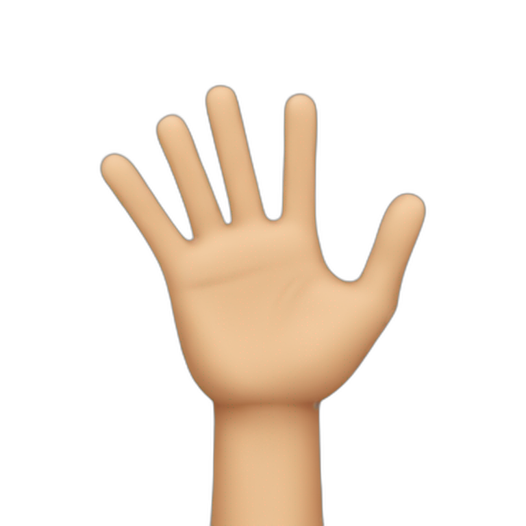 Hands up emoji emoji