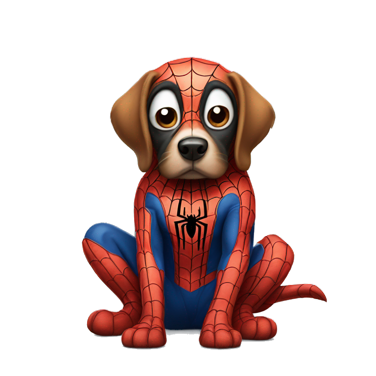 DOG SPIDER MAN emoji
